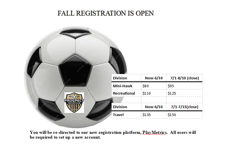 Fall Registration